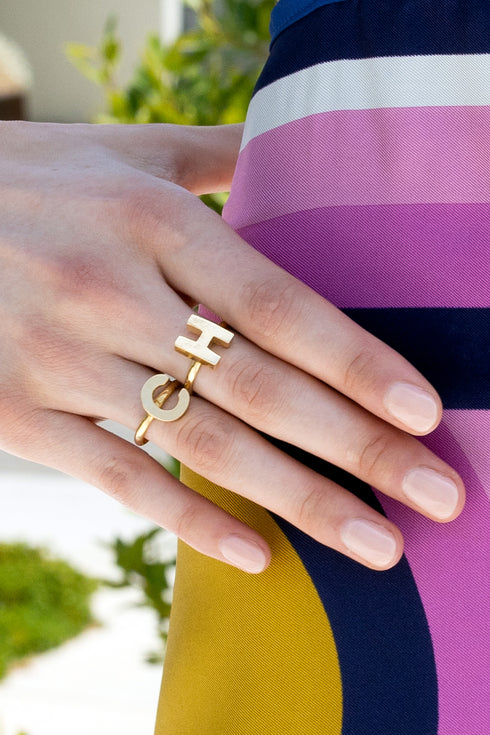 Vintage Ring- Initial Letter 1970's